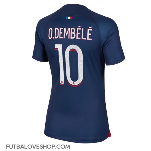 Dres Paris Saint-Germain Ousmane Dembele #10 Domáci pre Ženy 2023-24 Krátky Rukáv